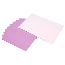 A4 Exercise Book 32 page, Top Half Plain / Bottom 13mm Ruled, Purple - Pack of 100